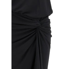 The Andamane Black Polyester Long Dress - IT42 | L