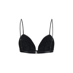The Andamane Black Viscose Bra - M