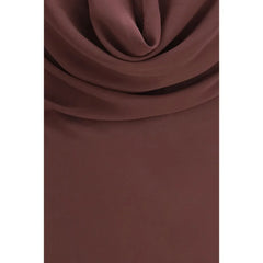 The Andamane Brown Silk Long Dress - IT40 | M