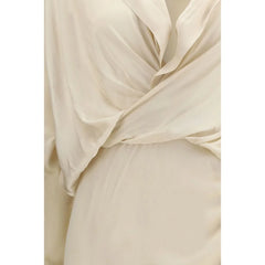 The Andamane Cream Viscose Casual Dress - IT42 | L