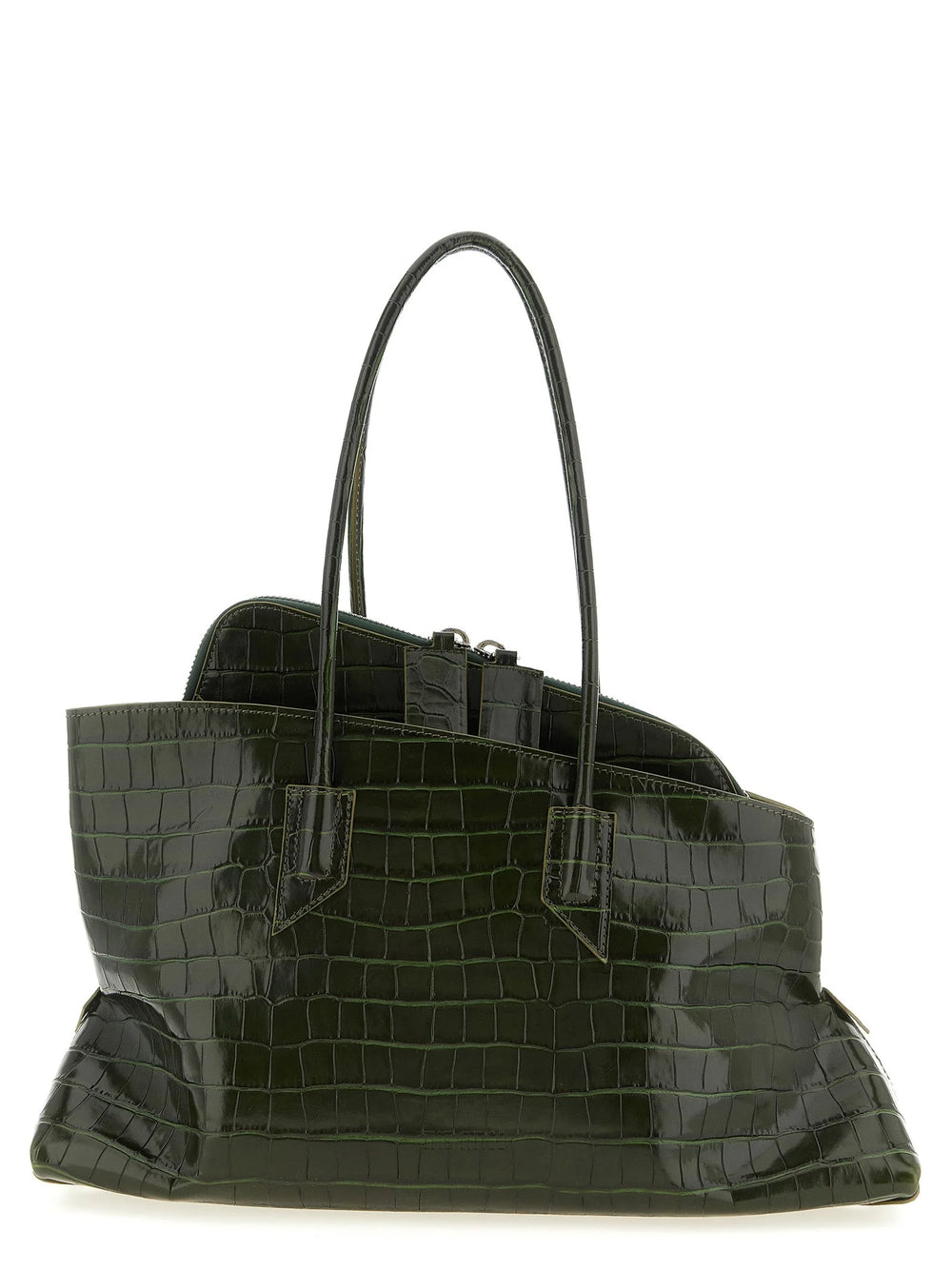 The Attico Bicolor Calfskin Shoulder Bag
