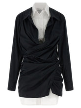 The Attico Bicolor Cotton Short Dress