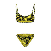 The Attico Bicolor Polyester Bikini