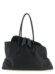 The Attico Black Bovine Leather Shoulder Bag