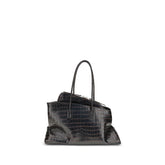 The Attico Black Calf Leather Bos Taurus Shoulder Bag