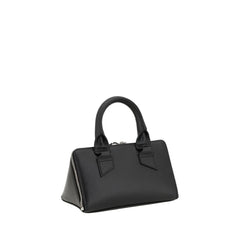 The Attico Black Calf Leather Bos Taurus Shoulder Bag