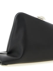 The Attico Black Calfskin Clutch Bag