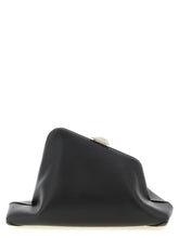 The Attico Black Calfskin Clutch Bag