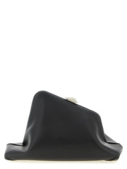 The Attico Black Calfskin Clutch Bag