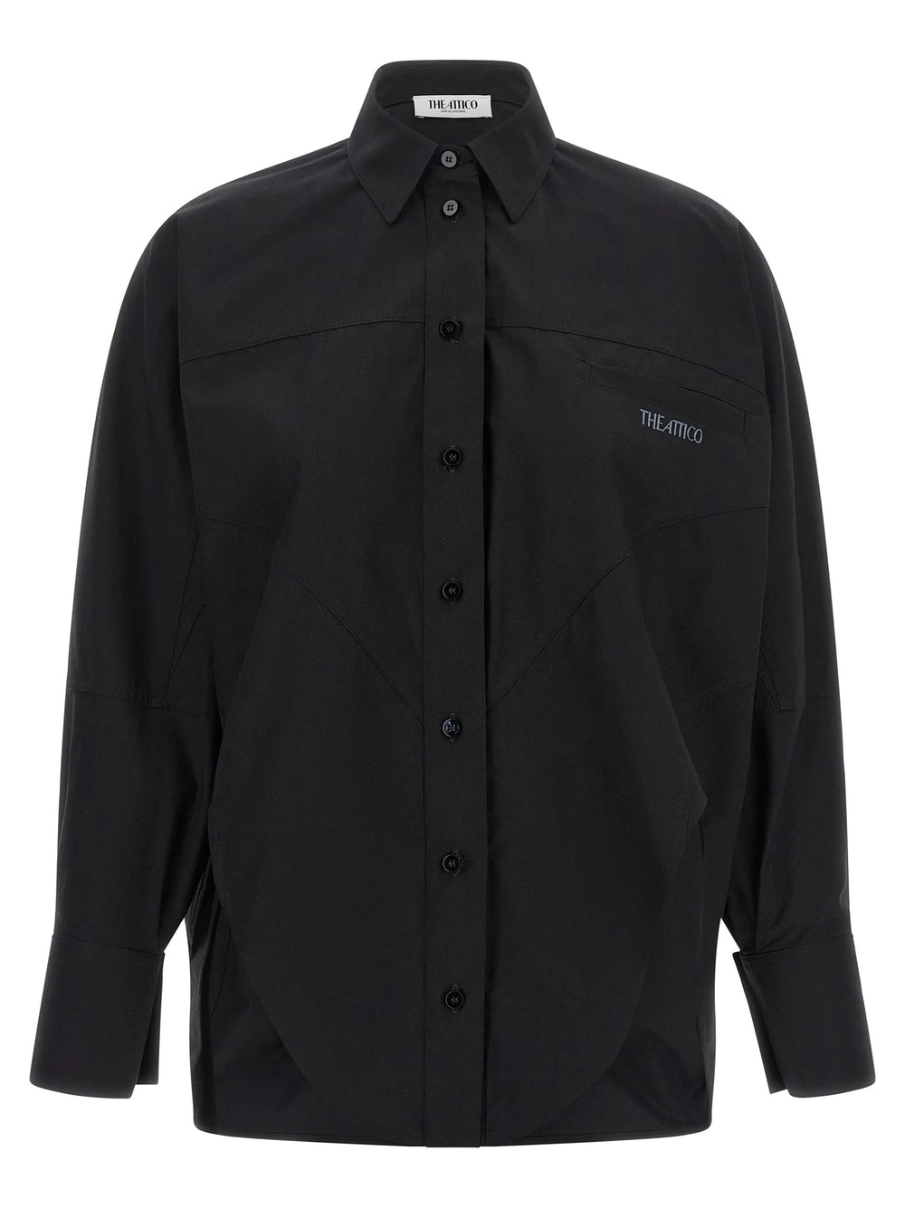 The Attico Black Cotton Blouse