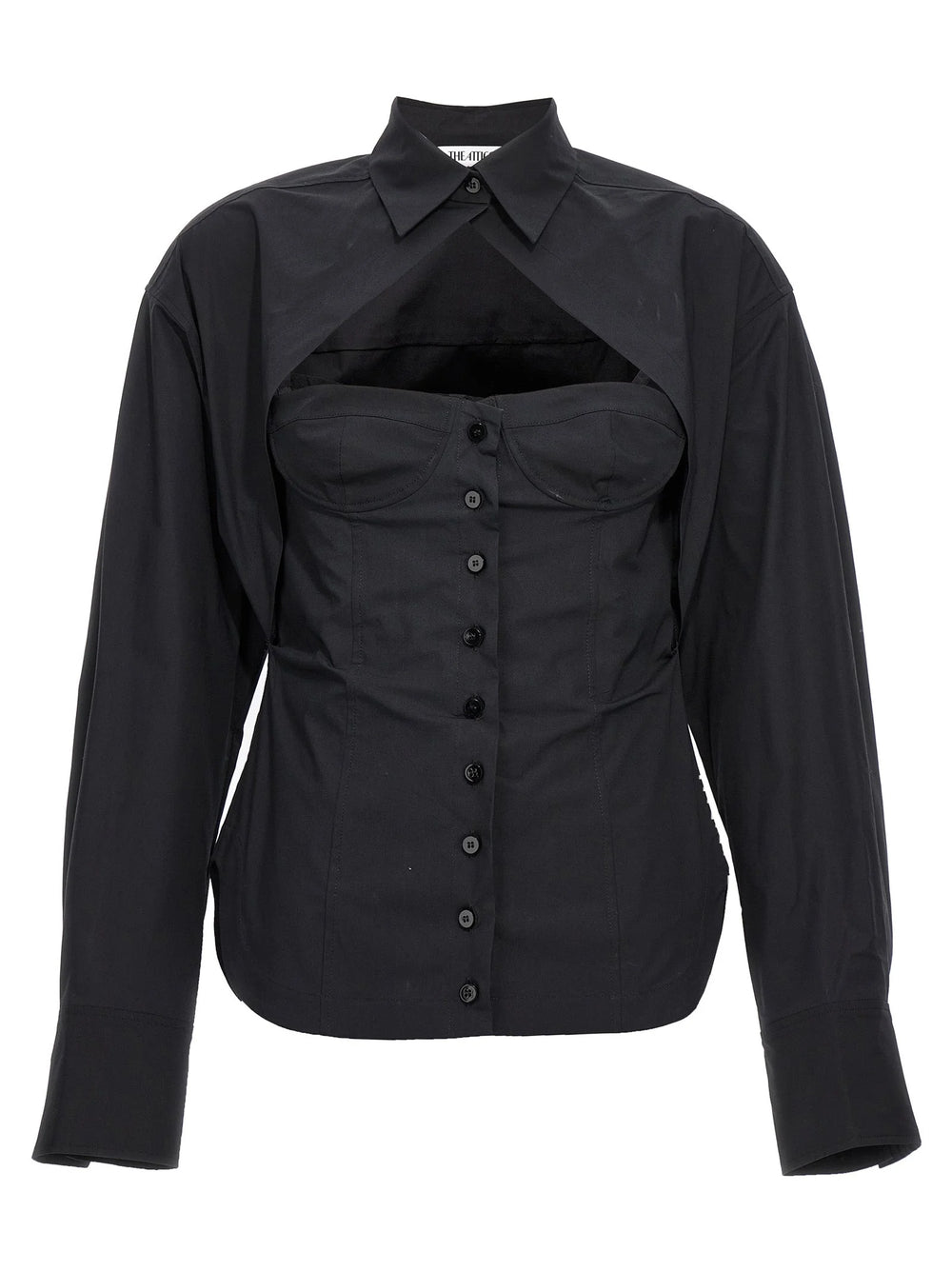 The Attico Black Cotton Blouse - IT40