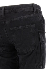 The Attico Black Cotton Cargo Pants