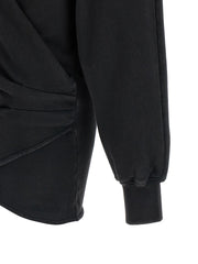 The Attico Black Cotton Short Dress
