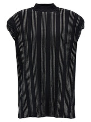 The Attico Black Cotton Short Dress - IT40