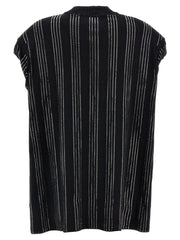 The Attico Black Cotton Short Dress - IT40