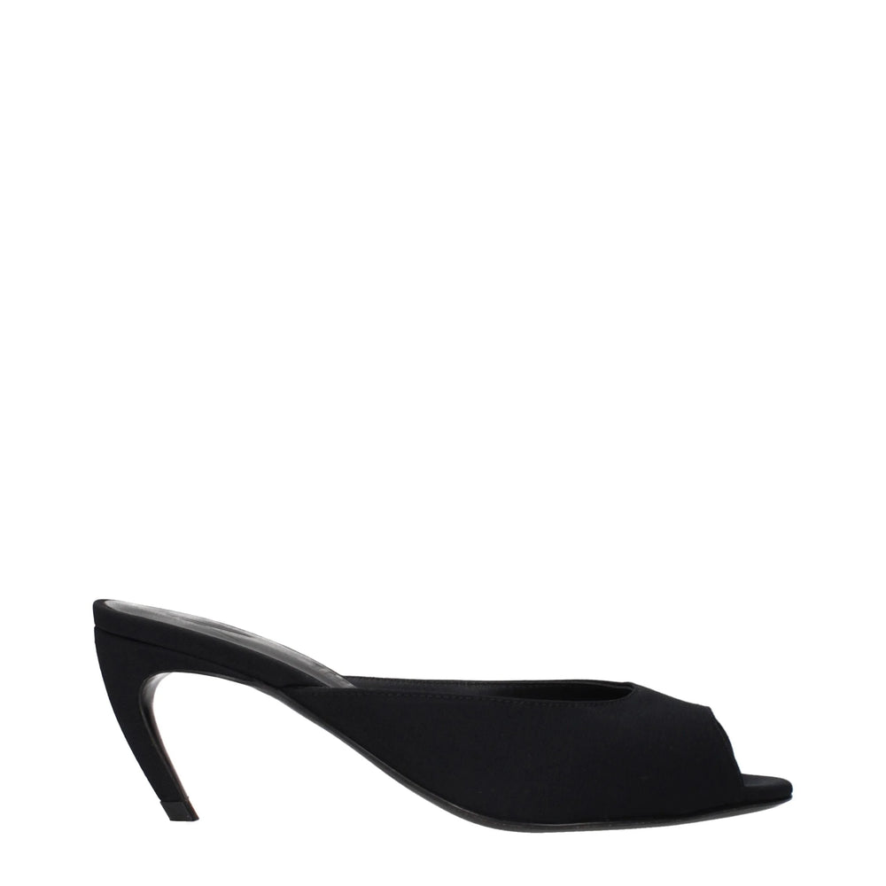 The Attico Μάυρα Υφασμάτινα Flat Sandals - Σανδάλια