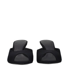 The Attico Μάυρα Υφασμάτινα Flat Sandals - Σανδάλια