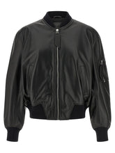 The Attico Black Lamb Leather Leather Jacket - IT38
