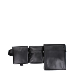 The Attico Black Leather Backpack