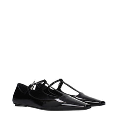 Ballerines en cuir noir The Attico