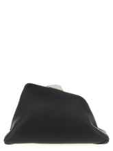Sac bandoulière en cuir noir The Attico