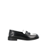 The Attico Black Leather Slip-On Loafers - EU40/US10