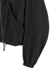 The Attico Black Polyamide Bomber