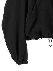 The Attico Black Polyester Bomber