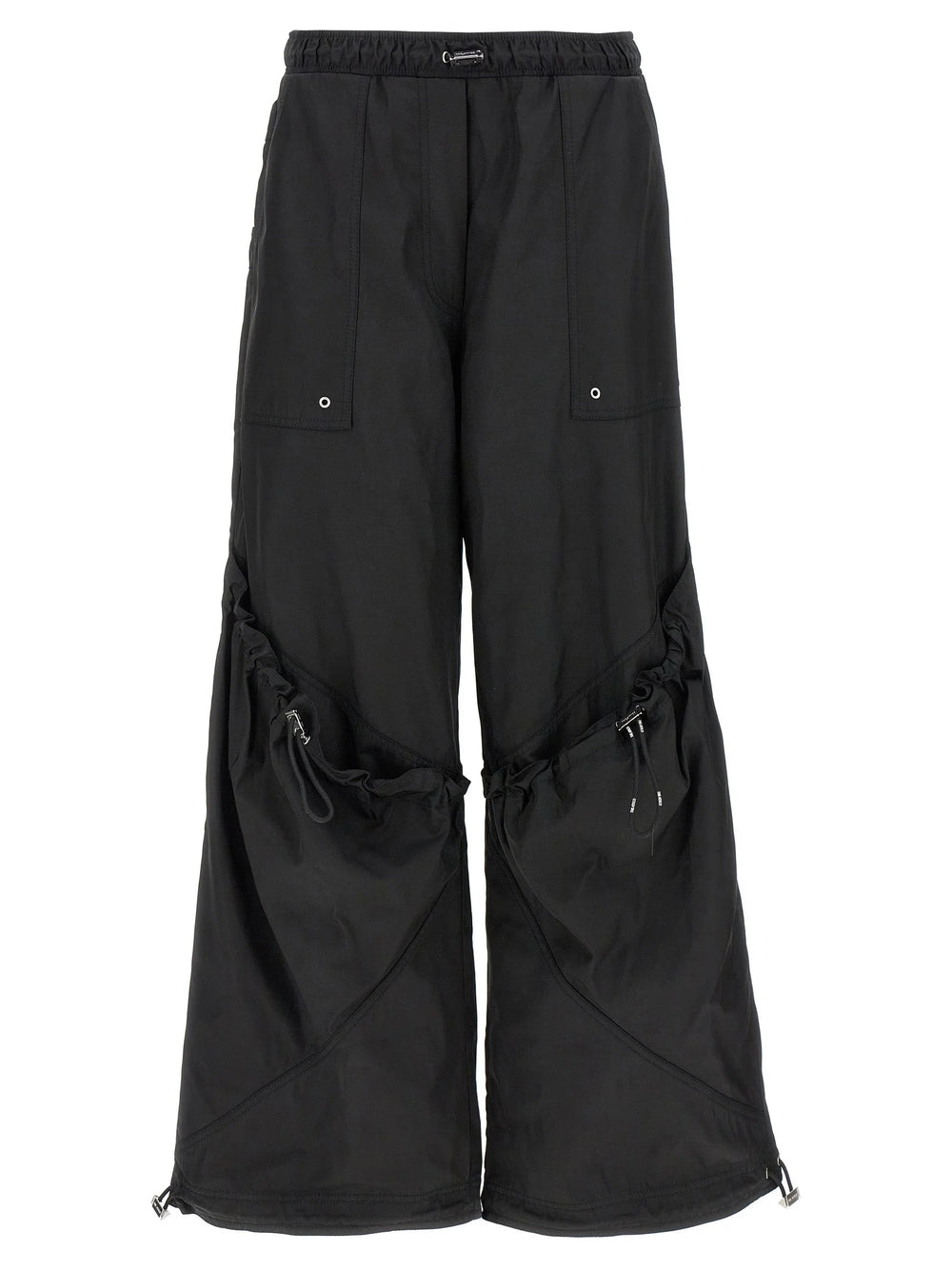 The Attico Black Polyester Casual Pants