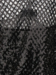 The Attico Black Polyester Short Dress - IT38