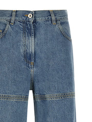 The Attico Blue Cotton Jeans Denim
