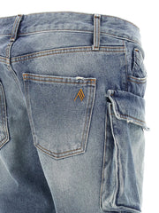 The Attico Blue Cotton Jeans Denim
