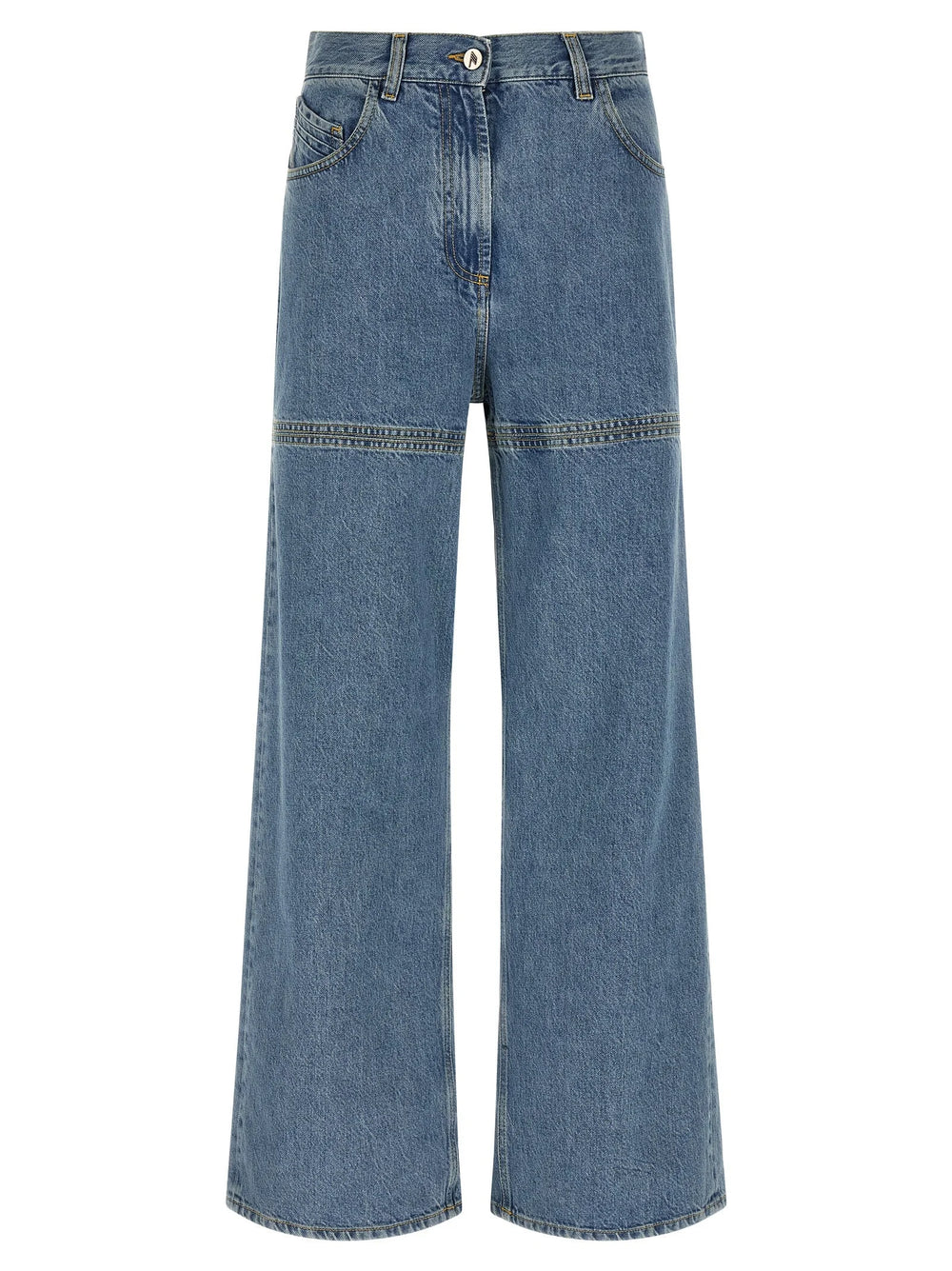 The Attico Blue Cotton Jeans Denim