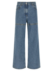 The Attico Blue Cotton Jeans Denim