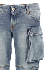 The Attico Blue Cotton Jeans Denim