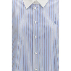The Attico Blue Cotton Pattern Shirt