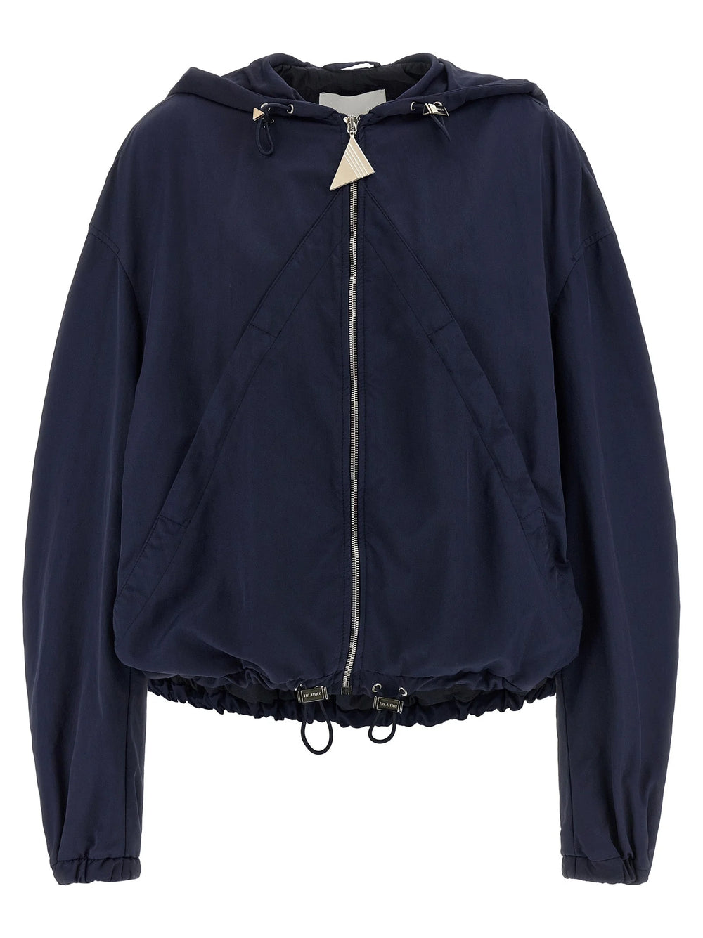 The Attico Blue Polyamide Bomber
