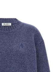 The Attico Blue Virgin Wool Cardigan
