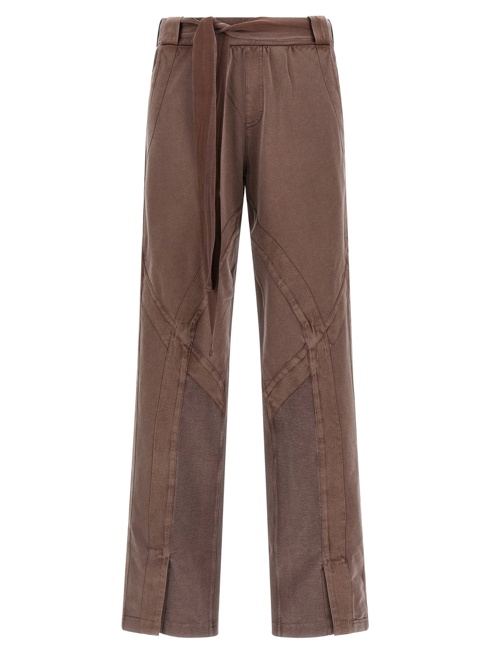 The Attico Brown Cotton Casual Pants