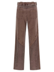 The Attico Brown Cotton Casual Pants