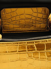 The Attico Gold Bovine Leather Handbag