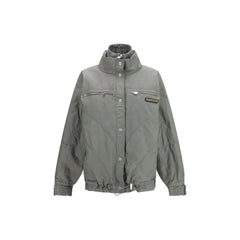 The Attico Gray Cotton Bomber
