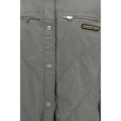 The Attico Gray Cotton Bomber