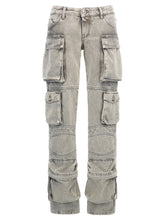 The Attico Gray Cotton Cargo Pants