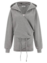 The Attico Gray Cotton Short Dress - IT40