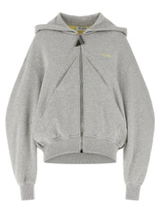 The Attico Gray Cotton Sweatshirt