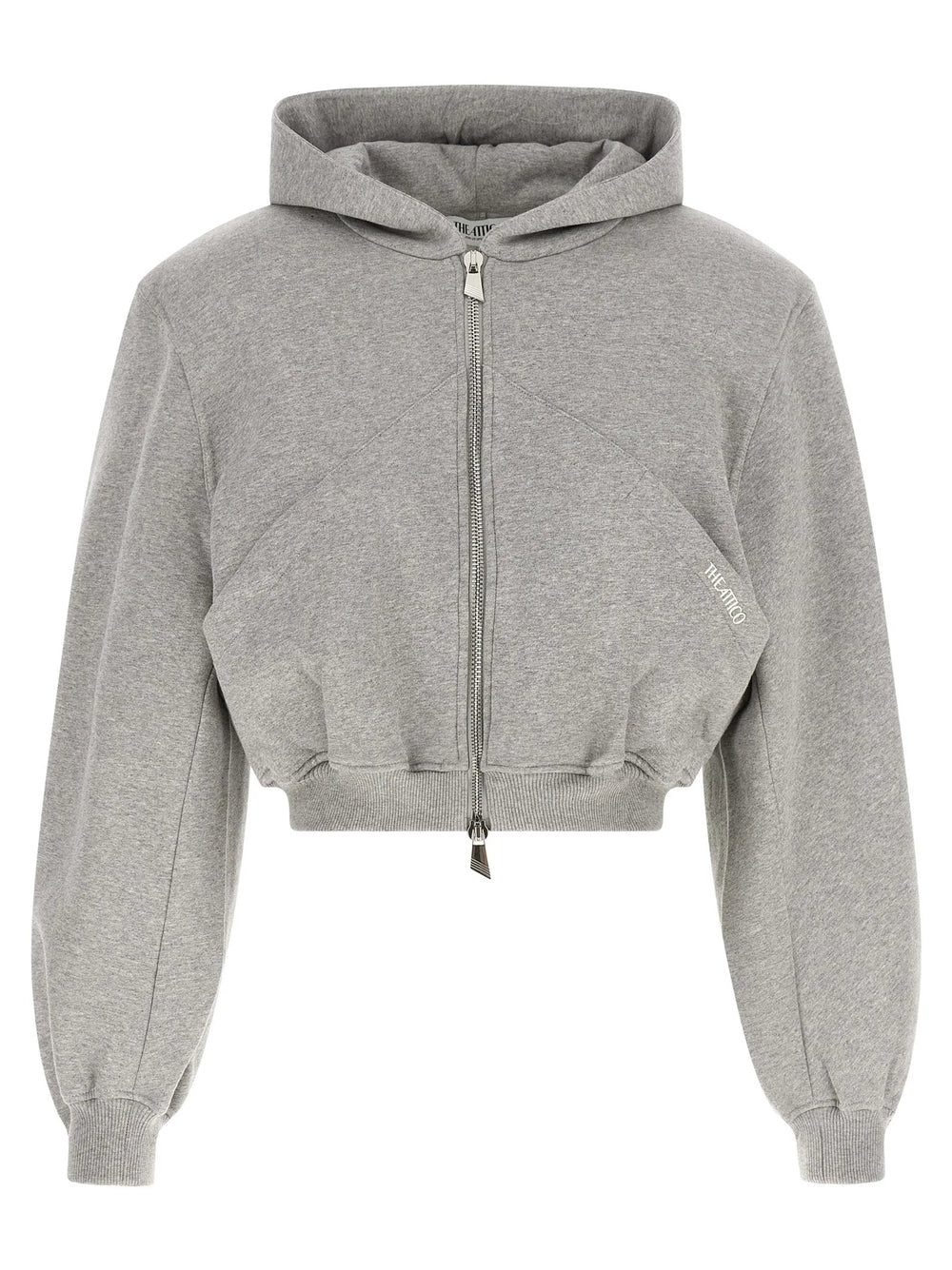 The Attico Gray Cotton Sweatshirt