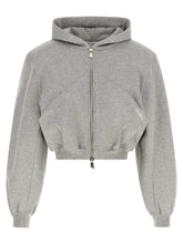 The Attico Gray Cotton Sweatshirt
