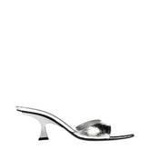 The Attico Gray Leather Flat Sandals - Sandals