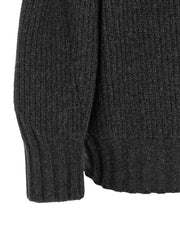 The Attico Gray Virgin Wool Cardigan
